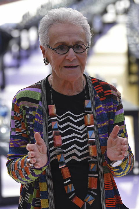 Desainer Rosita Missoni, pendiri rumah mode Missoni. Foto: Marco Bertorello/AFP