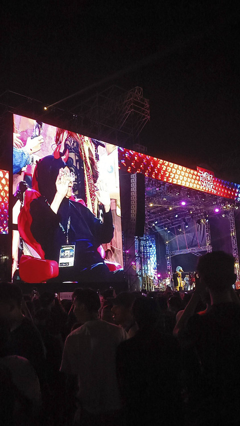 Konser Pasar Malam Empat Satoe Slank, Jiexpo Kemayoran, Jakarta Pusat, Sabtu (4/1/2024). Foto: Giovanni/kumparan