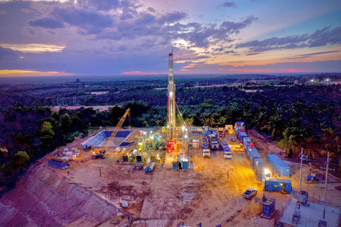 Lapangan Migas Pertamina Hulu Rokan di WK Rokan. Foto: Dok. Pertamina