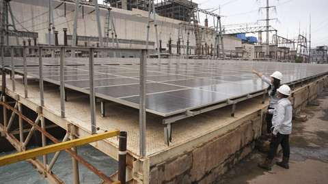 PLTS milik Tsingshan Group di kawasan IMIP. Foto: Dok. PT IMIP