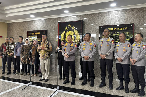 Pertemuan Badan Pengawasan Obat dan Makanan dengan Kepolisian RI di Mabes Polri, Jakarta Jumat (10/1/2025). Foto: Rayyan Farhansyah/kumparan