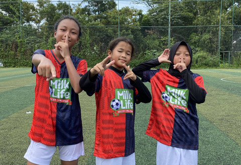 Tim All Stars MilkLife Soccer Challenge Bandung. Foto: Antika Fahira/kumparanBOLANITA
