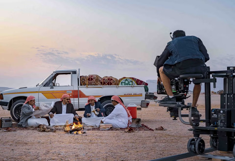 Kegiatan syuting film di Arab Saudi Foto: moc.gov.sa