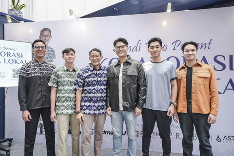 Sandiaga Uno hadiri  peluncurkan Kolaborasi Bangga Lokal bersama Brand Ultimate U, Fatih, Prabu, dan Astiga di Kebayoran Baru, Jakarta, pada Sabtu (18/1/2025). Foto: Dok. Istimewa