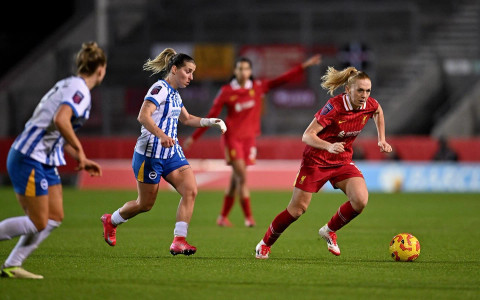 Liverpool menang 2-1 atas Brighton & Hove Albion di pekan lanjutan Liga Inggris Wanita 2024/25. Foto: Dok. Liverpool