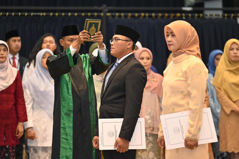 Pelantikan pejabat Eselon II di Gedung A Kemendibudristek, Jakarta Pusat, Senin (20/1/2025). Foto: Kemendikdasmen
