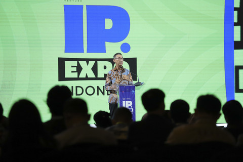 Chief Business Development Officer GDP Venture, Danny Wirianto pada pembukaan IP.Expo Indonesia di Jakarta, Selasa (21/1/2025). Foto: Jamal Ramadhan/kumparan