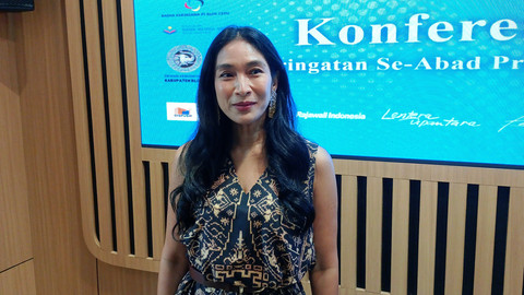 Artis Happy Salma ditemui di Kawasan Cikini, Jakarta Pusat. Foto: Aprilandika Pratama/kumparan