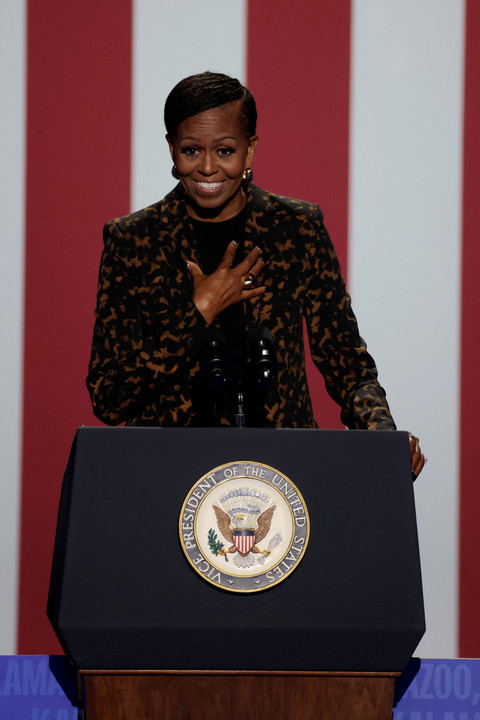 Mantan Ibu Negara AS Michelle Obama. Foto: JEFF KOWALSKY / AFP