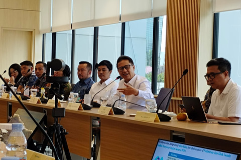 Menteri Kesehatan Budi Gunadi Sadikin di acara pertemuan dengan media di Kantor Kemenkes, Jakarta, Rabu (22/1/2024). Foto: Salmah Muslimah/kumparan