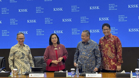Konferensi KSSK Kuartal IV 2024 di Kantor Kementerian Keuangan, Jumat (24/1/2025). Foto: Ave Airiza Gunanto/kumparan