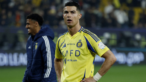 Cristiano Ronaldo saat membela Al Nassr di Liga Arab Saudi pada 26 Januari 2025. Foto: REUTERS/Hamad I Mohammed