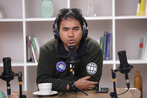 Diptalk kumparan bersama Peneliti Geomorfologi Antarktika Saint Petersburg State University Gerry Utama. Foto: Jamal Ramadhan/kumparan