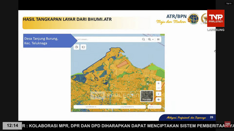 Peta lokasi pagar laut Tangerang. Foto: Youtube/ TVR Parlemen