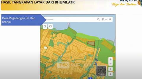 Peta lokasi pagar laut Tangerang. Foto: Youtube/ TVR Parlemen