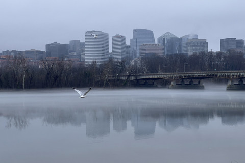 Sungai Potomac membelah tiga negara bagian (Maryland, Virginia, Carolina Utara). Foto: Daniel SLIM/AFP