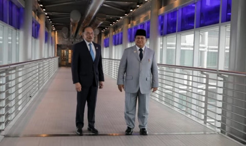 Presiden Prabowo Subianto bertemu Perdana Menteri Malaysia Anwar Ibrahim, Senin (21/1/2025). Foto: Youtube/Prabowo Subianto