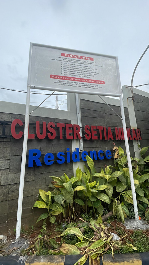 Suasana Cluster Setia Mekar Residence 2 yang menjadi salah satu area yang dieksekusi untuk pengosongan lahan, di Tambun Selatan, Bekasi, Jawa Barat, Minggu (2/2/2025). Foto: Fadhil Pramudya/kumparan