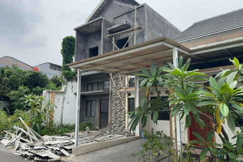 Kondisi terkini beberapa rumah di atas tanah yang bersengketa di Setia Mekar, Tambun Selatan, Bekasi, Selasa (4/2/2025). Foto: Abid Raihan/kumparan