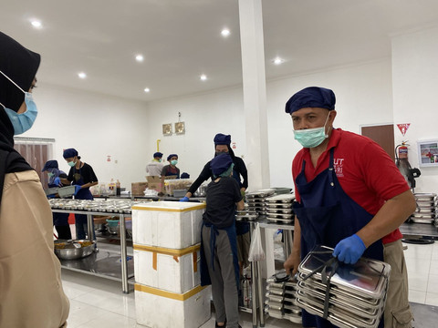 Suasana dapur di SPPG Sleman, Selasa (4/2). Foto: Resti Damayanti/Pandangan Jogja