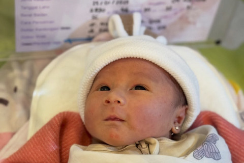  Anak kedua Lesti Kejora dan Rizki Billar, Leshia Tivana Billar. Foto: Instagram/ @rizkybillar