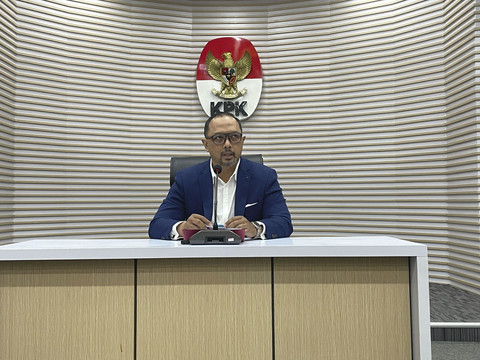 Juru bicara KPK Tessa Mahardhika Sugiarto, saat diwawancarai wartawan di Gedung Merah Putih KPK, Jakarta, Kamis (6/2/2025). Foto: Fadhil Pramudya/kumparan