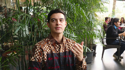 Artis Ciccio Manassero saat Ditemui Usai Hadiri Acara Showcase KlikFilm 2025 di Kuningan, Jakarta Selatan. Foto: Aprilandika Pratama/kumparan