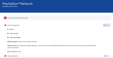 Jaringan PlayStation Down. Foto: Playstation Network