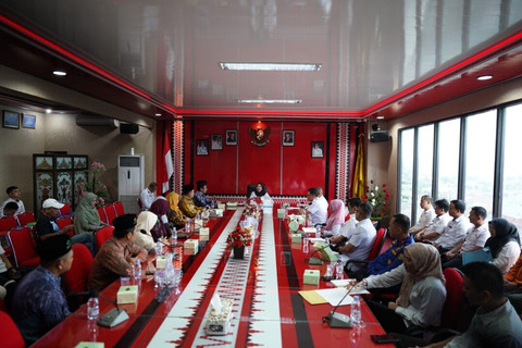 Pertemuan Rektor UIN RIL, Prof. Wan Jamaluddin bersama Wali Kota Bandar Lampung, Eva Dwiana |Foto : Ist