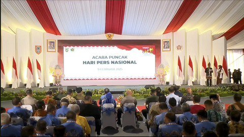Suasana Acara Puncak Hari Pers Nasional, Minggu (9/2/2025). Foto: YouTube/ pwi kalsel