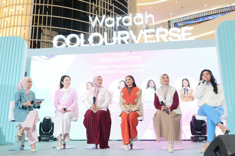 Konferensi pers Wardah Colourverse di Main Atrium Senayan City. Foto: Wardah