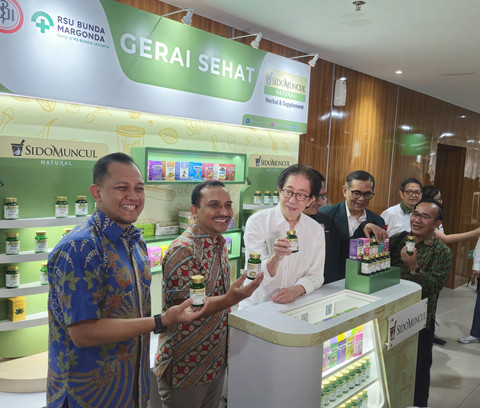 Peresmian Gerai Sehat Sido Muncul di RSU Bunda Margonda, Depok, Sabtu (8/2). Foto: kumparan/Kartika Pamujiningtyas