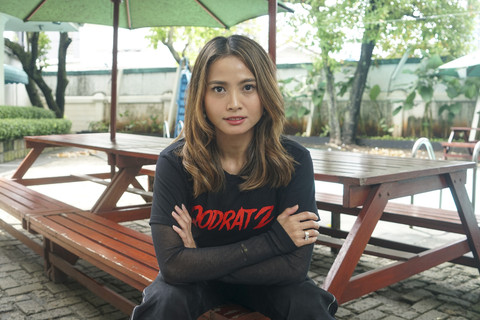 Pemeran Qodrat 2, Acha Septriasa saat berkunjung ke kantor kumparan di Jakarta, Senin (10/2/2025). Foto: Syawal Febrian Darisman/kumparan