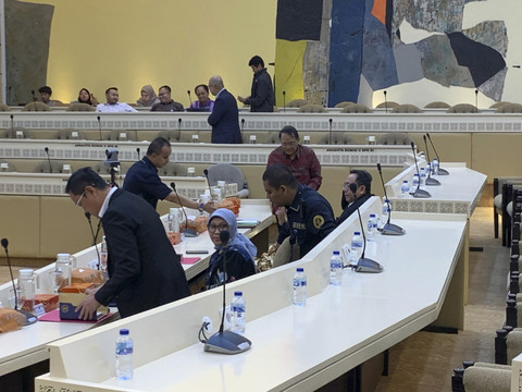 Rapat evaluasi Dewan Kehormatan Penyelenggara Pemilu (DKPP) dengan Komisi II di Kompleks Parlemen Senayan, Jakarta, Selasa (11/2/2025). Foto: Luthfi Humam/kumparan