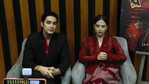 Wawancara Adhisty Zara dan Junior Robert terkait film berebut jenazah di kawasan Cipete, Jakarta Selatan. Foto: Aprilandika Pratama/kumparan