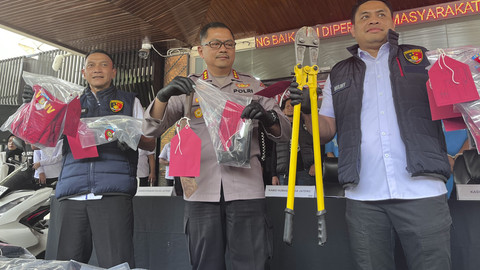 Jumpa pers kasus perampokan sadis di rumah pengusaha di Sukolilo Pati. Foto: Intan Alliva Khansa/kumparan