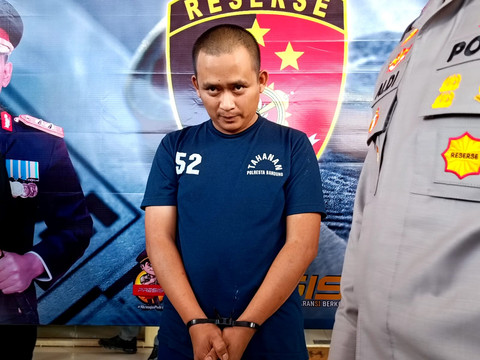 Beben pelaku pencabulan di Kabupaten Bandung. Foto: Robby Bouceu/kumparan