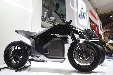 Motor Konsep Honda di Pameran Otomotif IIMS 2025, JI Expo Kemayoran, Jakarta, Kamis (13/2/2025). Foto: Iqbal Firdaus/kumparan