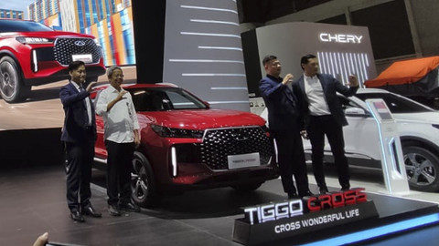 Chery Tiggo Cross meluncur di IIMS 2025. Foto: Aditya Pratama Niagara/kumparan
