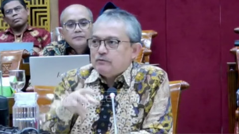 Kepala Perpusnas E. Aminuddin Aziz dalam raker dengan Komisi X DPR di Senayan, Kamis (13/2/2025). Foto: YouTube Komisi X Channel