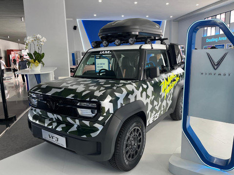 VinFast VF 3 dipamerkan di IIMS 2025. Foto: Fitra Andrianto/kumparan