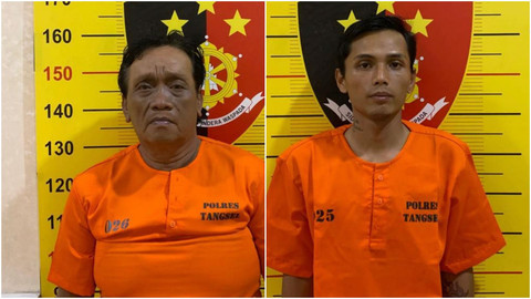 2 preman yang memalak guru TK di Cisauk. Dok: Ist.