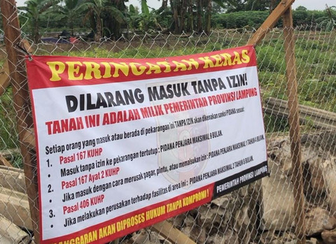 Warga Sabah Balau Harap Akses Dibuka Kembali Pasca Penggusuran | Foto : Muhamad Amirudin/Lampung Geh