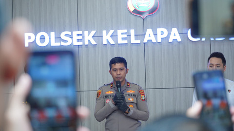 Konferensi pers kasus begal di Polsek Kelapa Gading, Jakarta, Senin (17/2/2025). Foto: Dok. Istimewa
