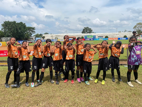 SDN Klepu 03 U-10 MilkLife Soccer Challenge Semarang 2025. Foto: Antika Fahira/kumparan