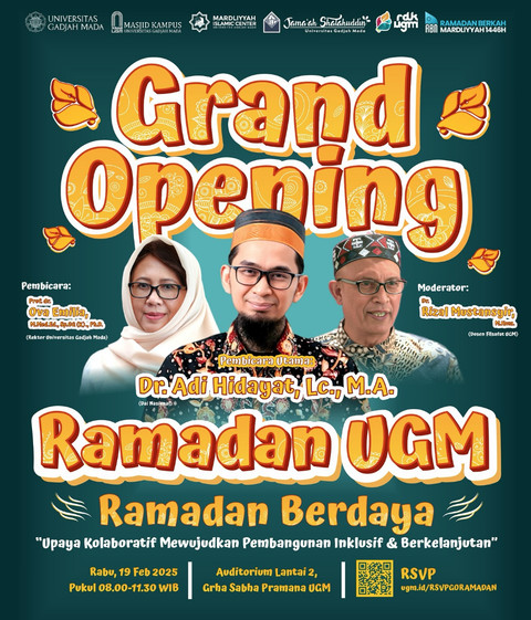 Grand Opening Ramadan di Masjid Kampus UGM 2025 digelar Rabu (19/2/2025). Foto: Maskam UGM