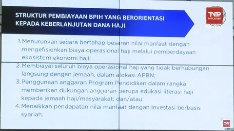Paparan terkait anggaran haji rentan terkena efisiensi karena banyaknya perjalanan dinas. Foto: YouTube/ TVR Parlemen