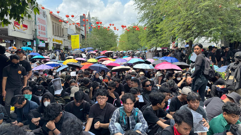 Massa Aksi 'Jogja Memanggil' di Kawasan Malioboro. Foto: Resti Damayanti/Pandangan Jogja
