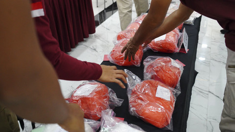 Jumpa pers kasus penyelundupan narkoba 12 kilogram.  Foto: Dok. Polda Jateng