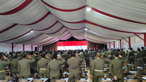 Suasana hari kedua retreat kepala daerah di Akmil, Magelang, Sabtu (22/12). Foto: Arfiansyah Panji Purnandaru/kumparan